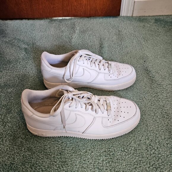 Nike Air Force 1 '007 Low Triple White' [CW2288-111] Men's Size 13 Shoes-No Box - Picture 8 of 11